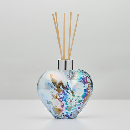 Reed Diffuser - Heart - Pastel Silver