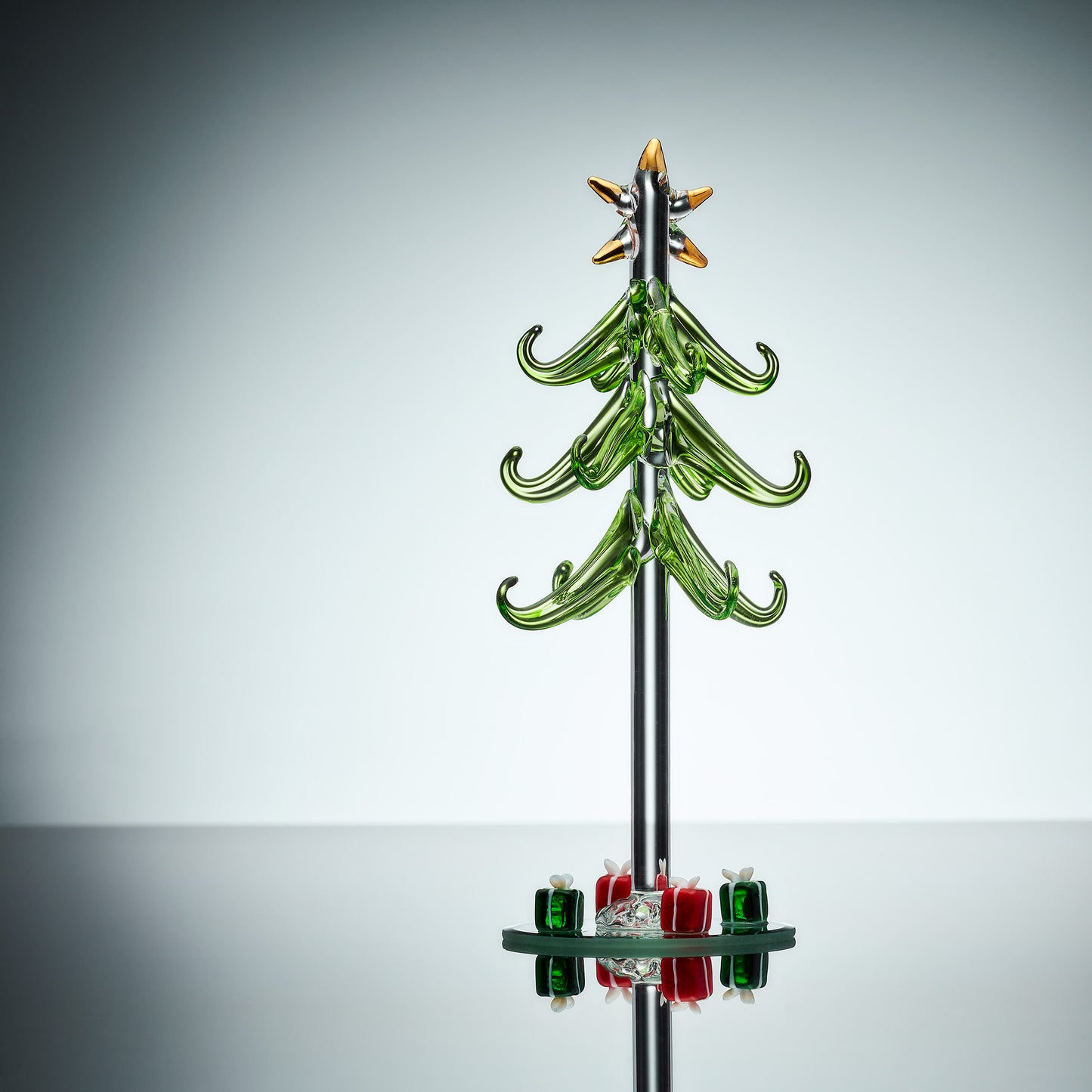 20cm Christmas Tree Ornament - Sienna Glass