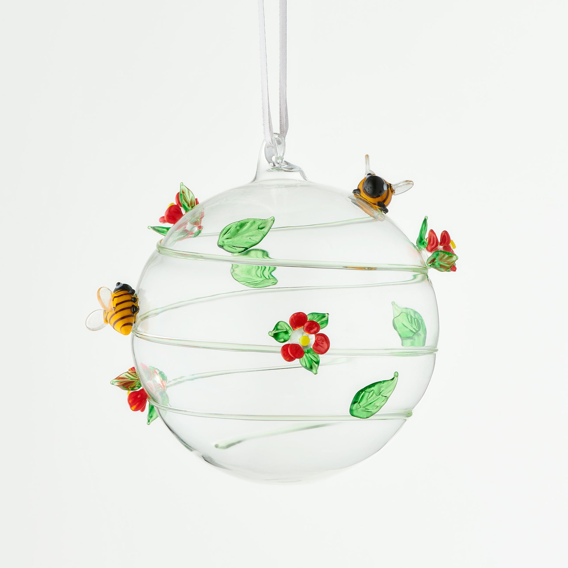 10cm Glass Globe - Wildlife Collection - Bee - Sienna Glass