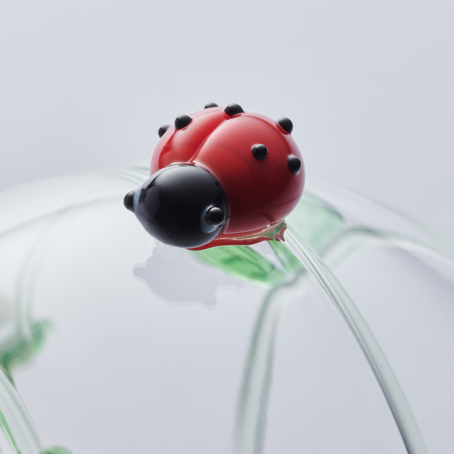 10cm Glass Globe - Wildlife Collection - Ladybird - Sienna Glass