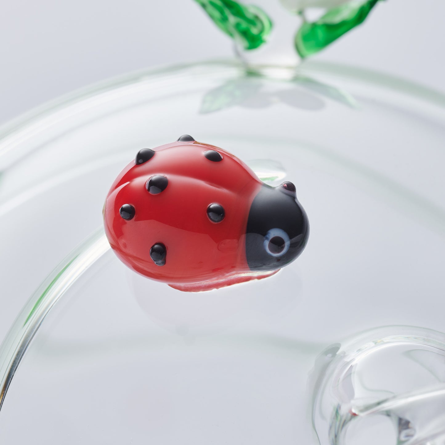 10cm Glass Globe - Wildlife Collection - Ladybird - Sienna Glass