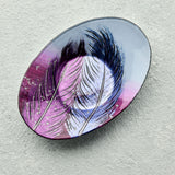 Oval Bowl - Whispering Feather - Violet