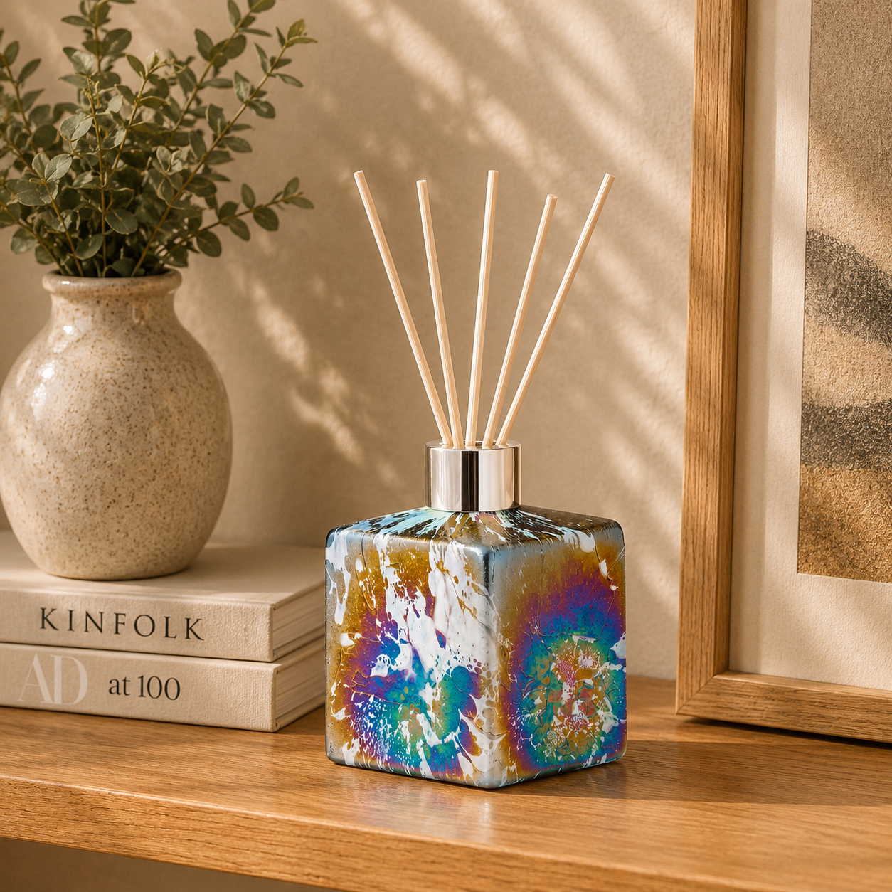 Reed Diffuser - Square - Pastel Silver