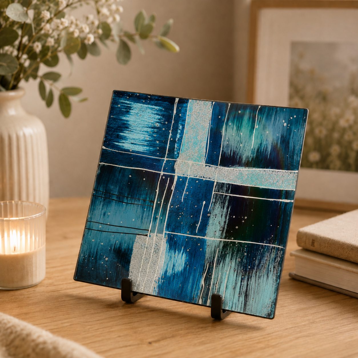 Square Plate - Piazza - Blue