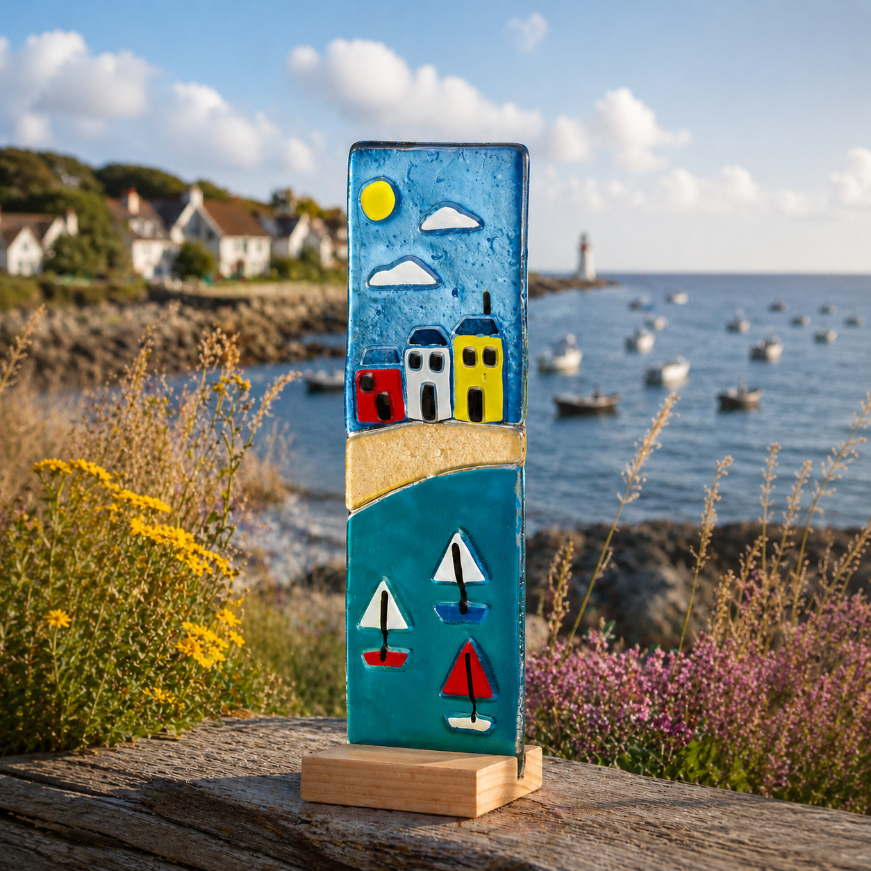 Standing Decorative Plaque - Boat