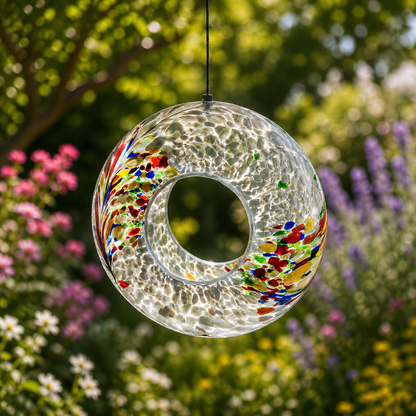 Hanging Bird Feeder - White