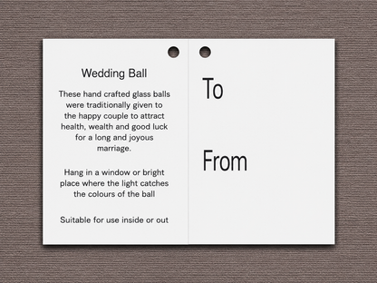 10cm Spirit Ball - Wedding - Pastel Gold