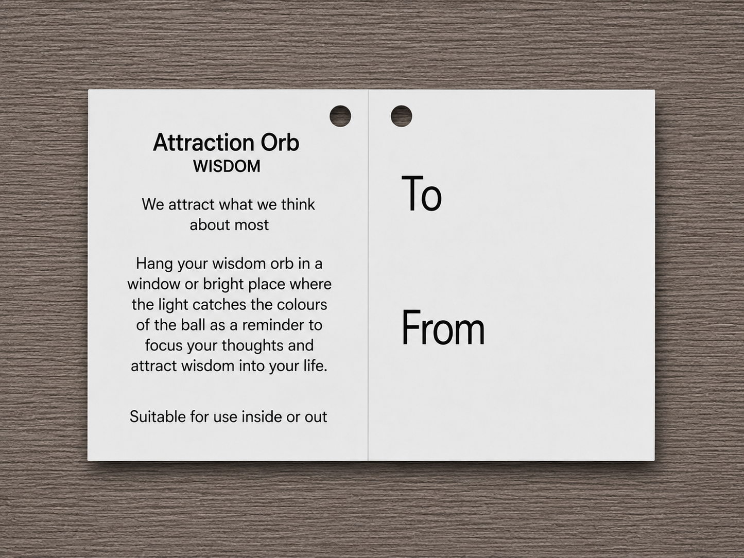 10cm Attraction Orb - Wisdom