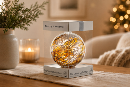 10cm Friendship Ball - Christmas Ball - Pastel Gold