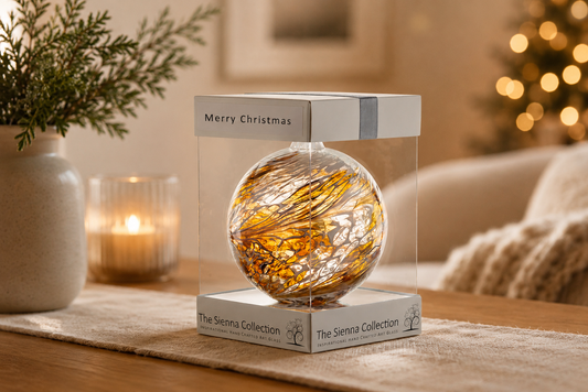 10cm Friendship Ball - Christmas Ball - Pastel Gold