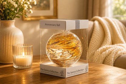 10cm Friendship Ball - 50th Wedding Anniversary - Golden
