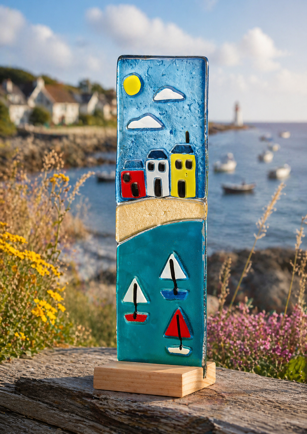 Standing Decorative Plaque - Boat