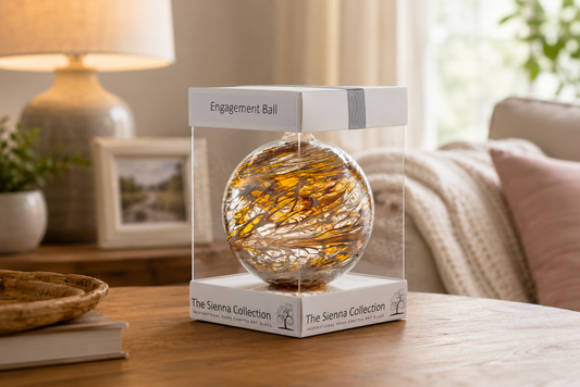 10cm Friendship Ball - Engagement - Pastel Gold