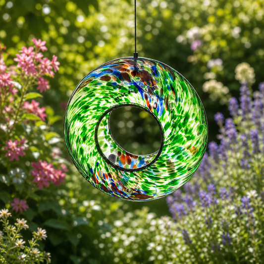 Hanging Bird Feeder - Green