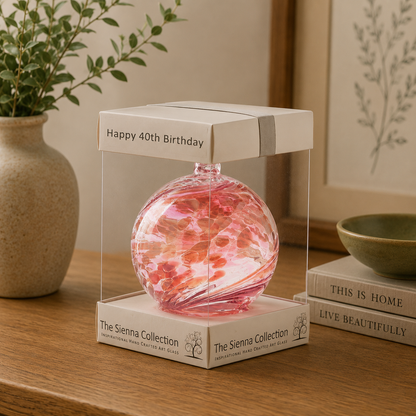10cm Friendship Ball - Happy 40th Birthday