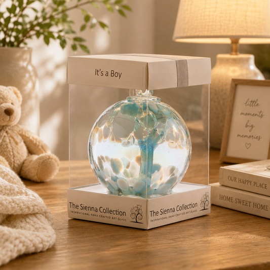 10cm Spirit Ball - 'It's a Boy!' - Pastel Blue