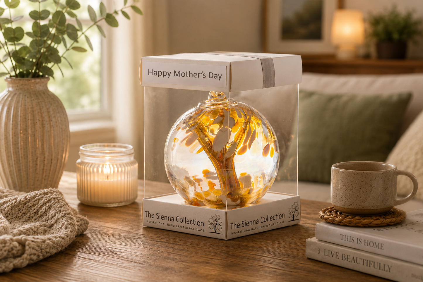 Mother's Day 10cm Spirit Ball - Pastel Gold