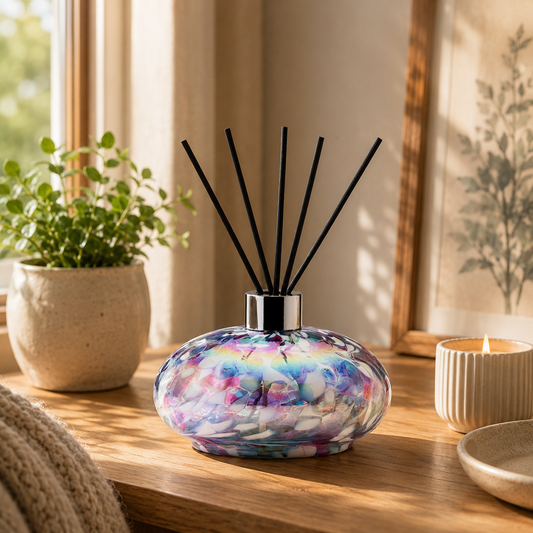 Reed Diffuser - Oval - Blue and Pink