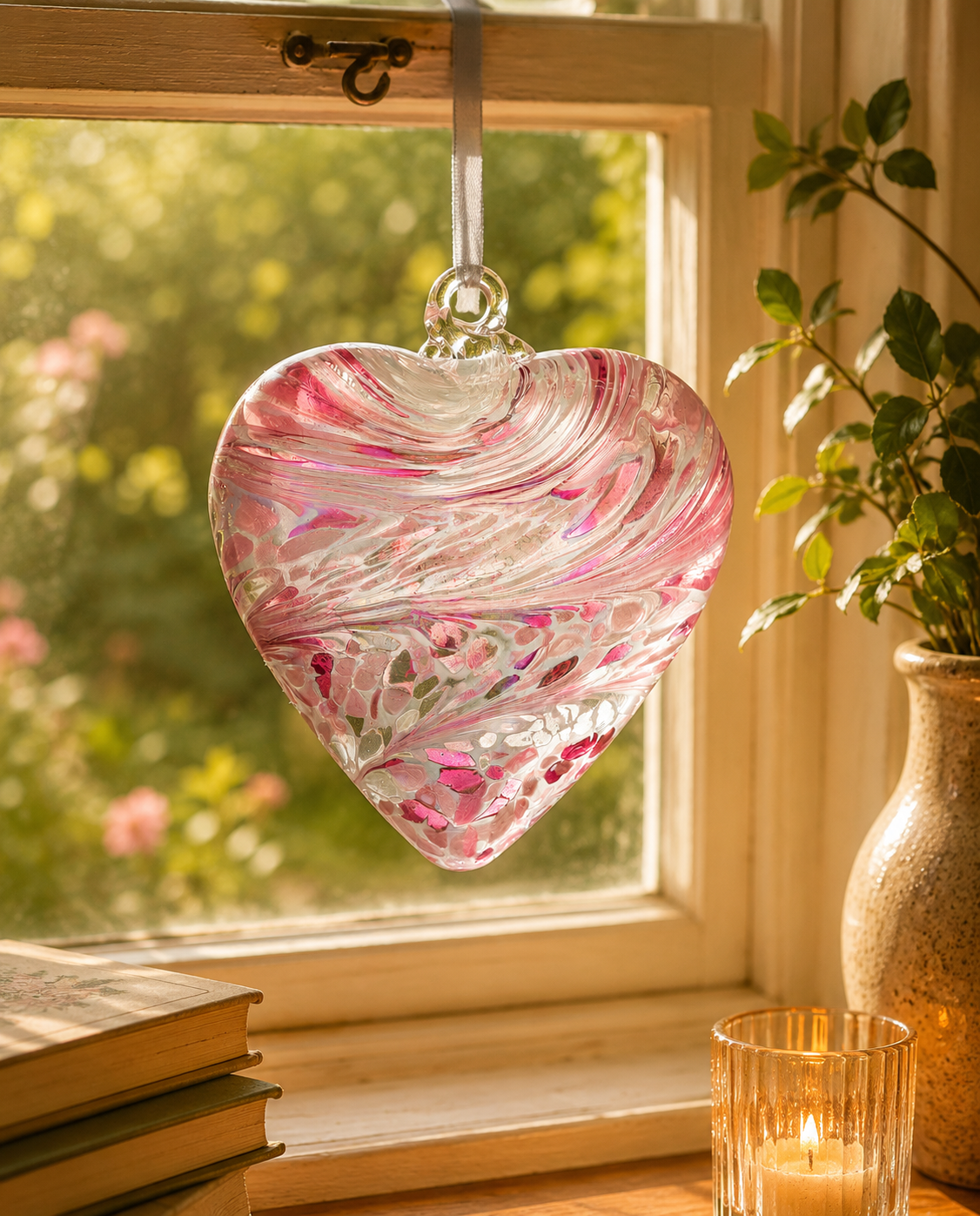 12cm Friendship Heart - Pastel Pink