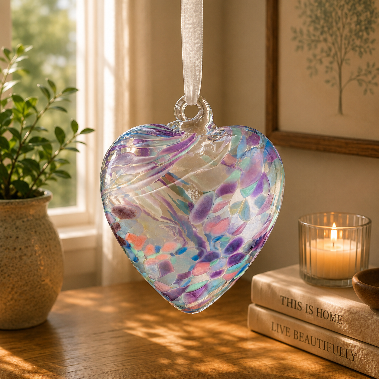 12cm Friendship Heart - Pearl