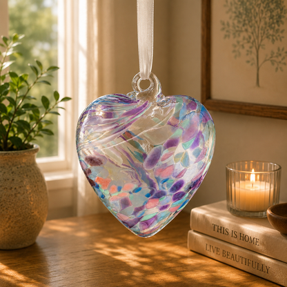8cm Friendship Heart - Pearl