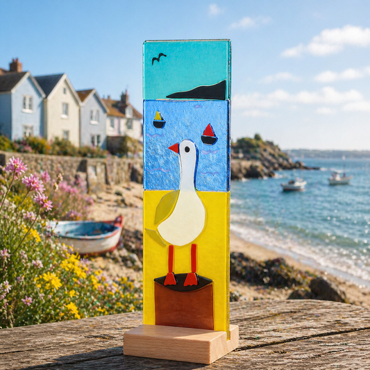 Standing Decorative Seagull Plaque