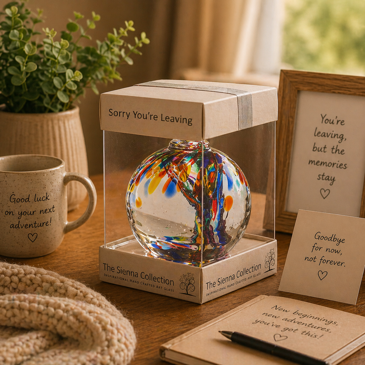 10 cm Spirit Ball - Sorry You're Leaving- Multicoloured