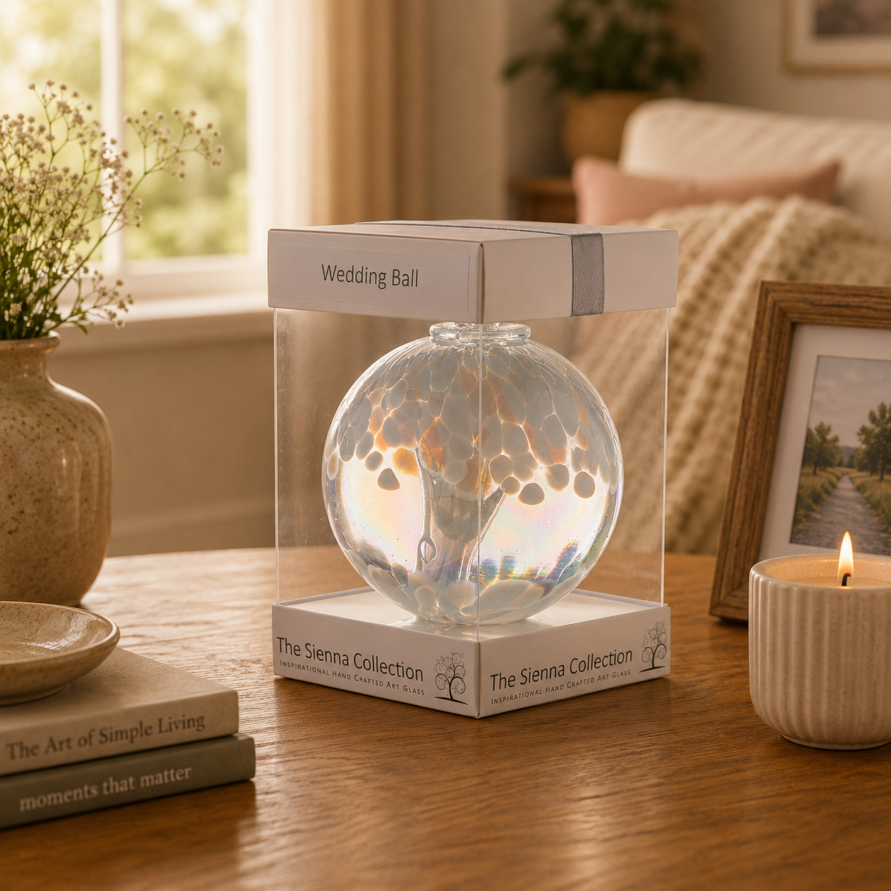 10cm Spirit Ball - Wedding - White