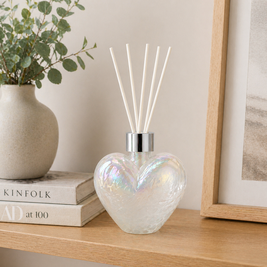 Reed Diffuser - Heart - White