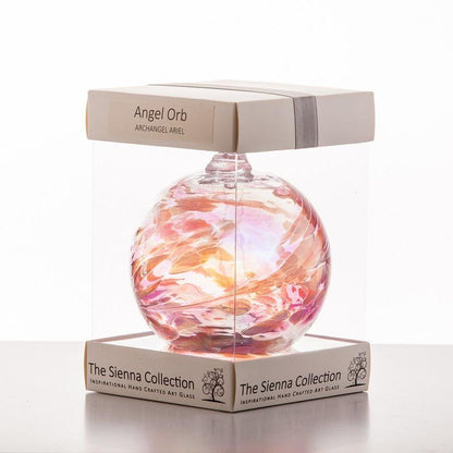 10cm Angel Orb - Archangel Ariel - Rose Quartz