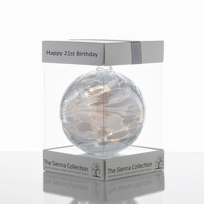 10cm Friendship Ball - Happy 21st Birthday