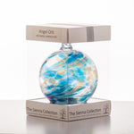 10cm Angel Orb - Sandalphon / Turquoise | Sienna  Glass 