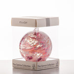 10cm Friendship Ball - 'It's a Girl!' - Pastel Pink | Sienna  Glass 