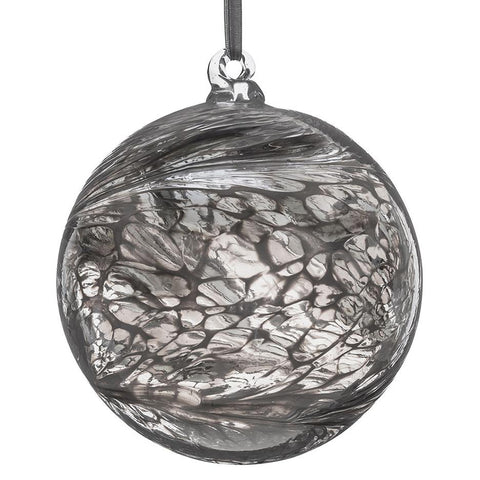 10cm Friendship Ball - Pastel Silver | Sienna  Glass 
