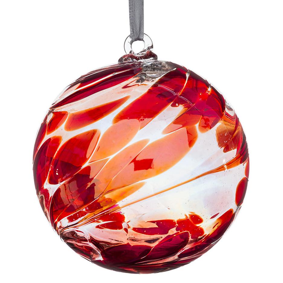 10cm Friendship Ball - Ruby - Sienna Glass