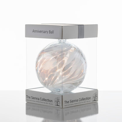 10cm Friendship Ball - Wedding Anniversary - White