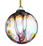 10cm Spirit Ball - Multicoloured Turquoise - Sienna Glass