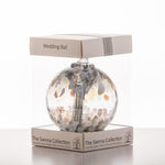10cm Spirit Ball - Wedding - Pastel Silver | Sienna  Glass 
