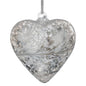 12cm Friendship Heart - Pastel Silver - Sienna Glass