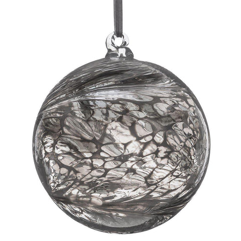 15cm Friendship Ball - Pastel Silver | Sienna  Glass 