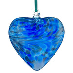 8cm Friendship Heart - Blue | Sienna  Glass 