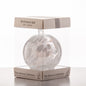 10cm Birthstone Ball - April/Diamond - Sienna Glass