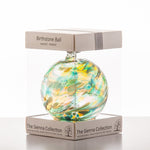 10cm Birthstone Ball - August/Peridot | Sienna  Glass 