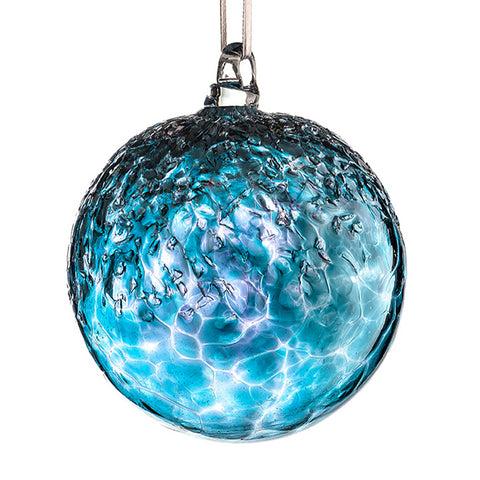 10cm Friendship Ball - Cocktail Ball - Blue Lagoon | Sienna  Glass 