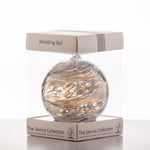 10cm Friendship Ball - Wedding - Pastel Silver | Sienna  Glass 