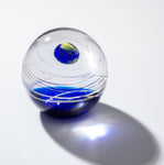 Galaxy Orb Paperweight - Earth | Sienna  Glass 