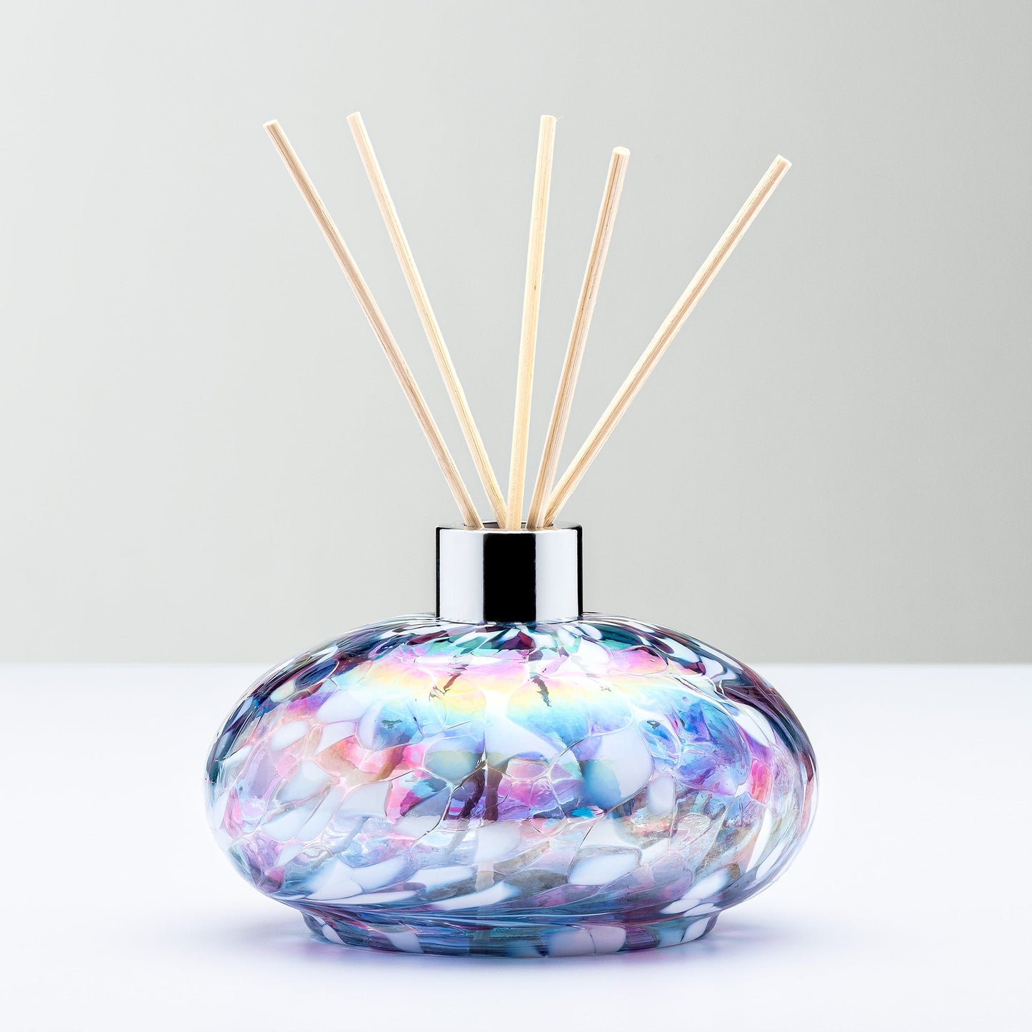 Reed Diffuser - Oval - Blue and Pink - Sienna Glass