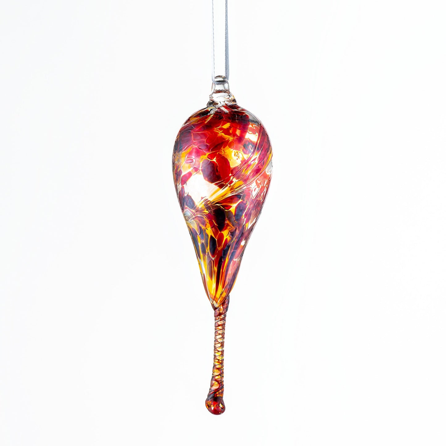 16cm Friendship Droplet - Phoenix - Sienna Glass