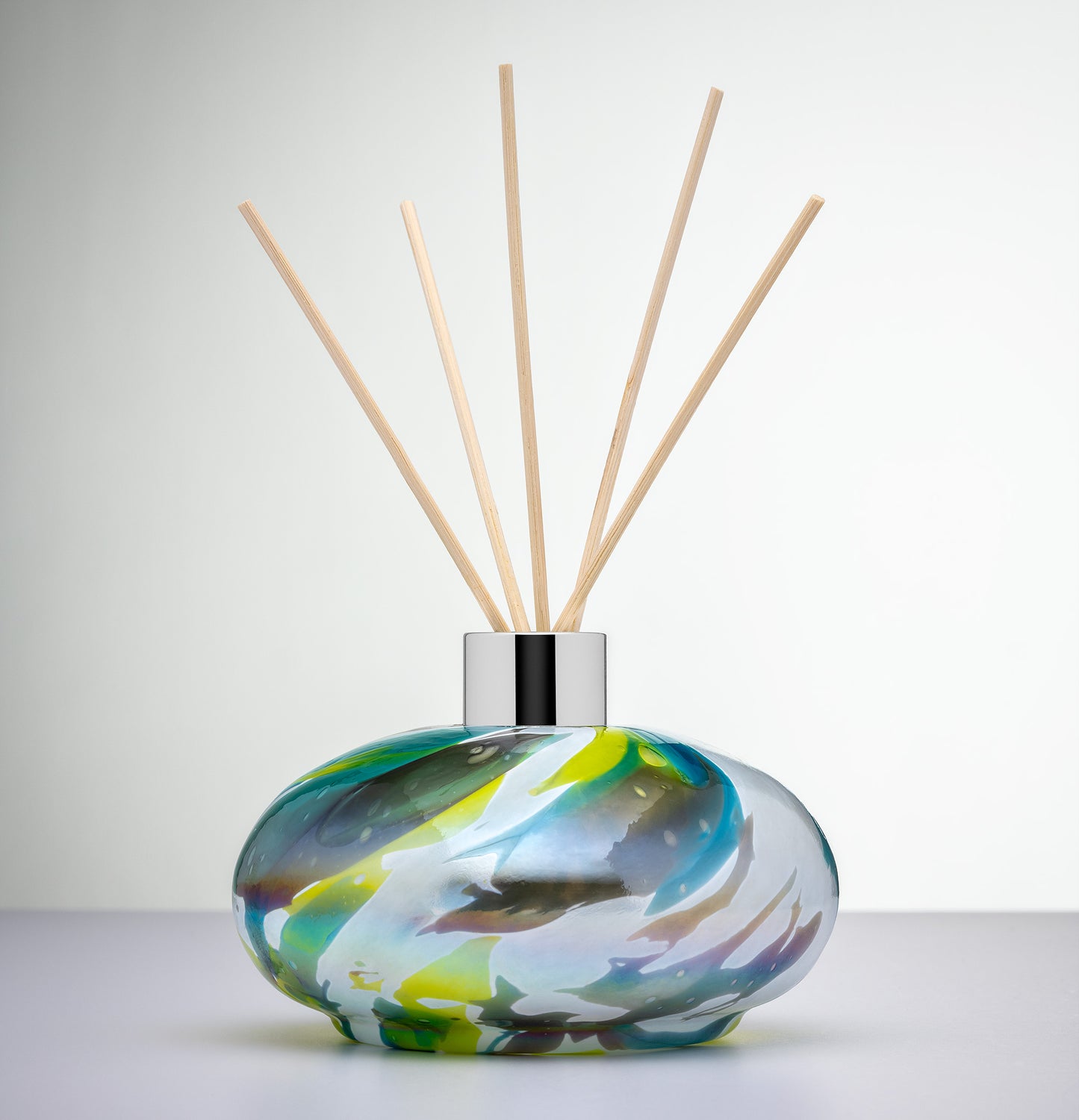 Reed Diffuser - Oval - Green - Sienna Glass