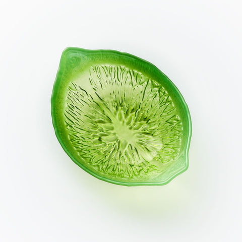 15cm Glass Bowl - Lime Design | Sienna  Glass 